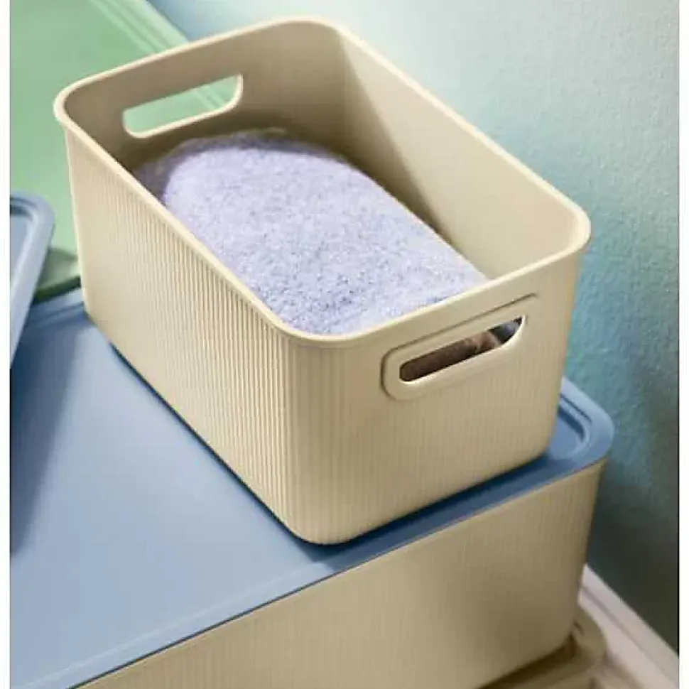 Bac de rangement en plastique élégant Taille S - Vert