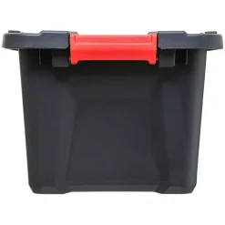 Bac de rangement en plastique noir Store N' Lock 100 L