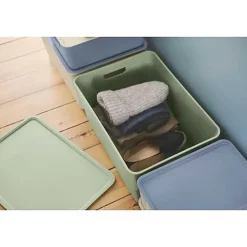 Bac de Rangement élégant avec poignées - Beige