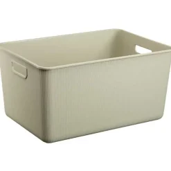 Bac de Rangement élégant avec poignées - Beige