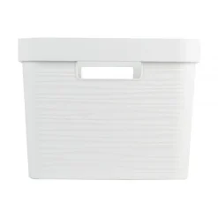 Bac de rangement moderne 18 litres EDA - Blanc