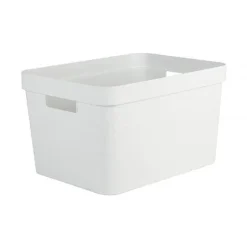 Bac de rangement moderne 18 litres EDA - Blanc