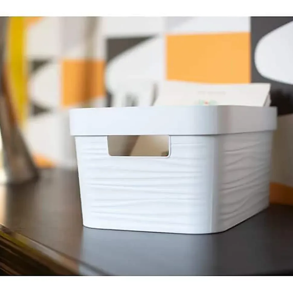 Bac de rangement moderne 18 litres EDA - Blanc