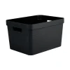 Bac de rangement moderne 18 litres EDA - Noir
