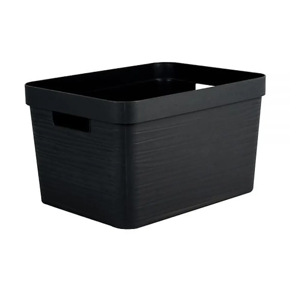 Bac de rangement moderne 18 litres EDA - Noir