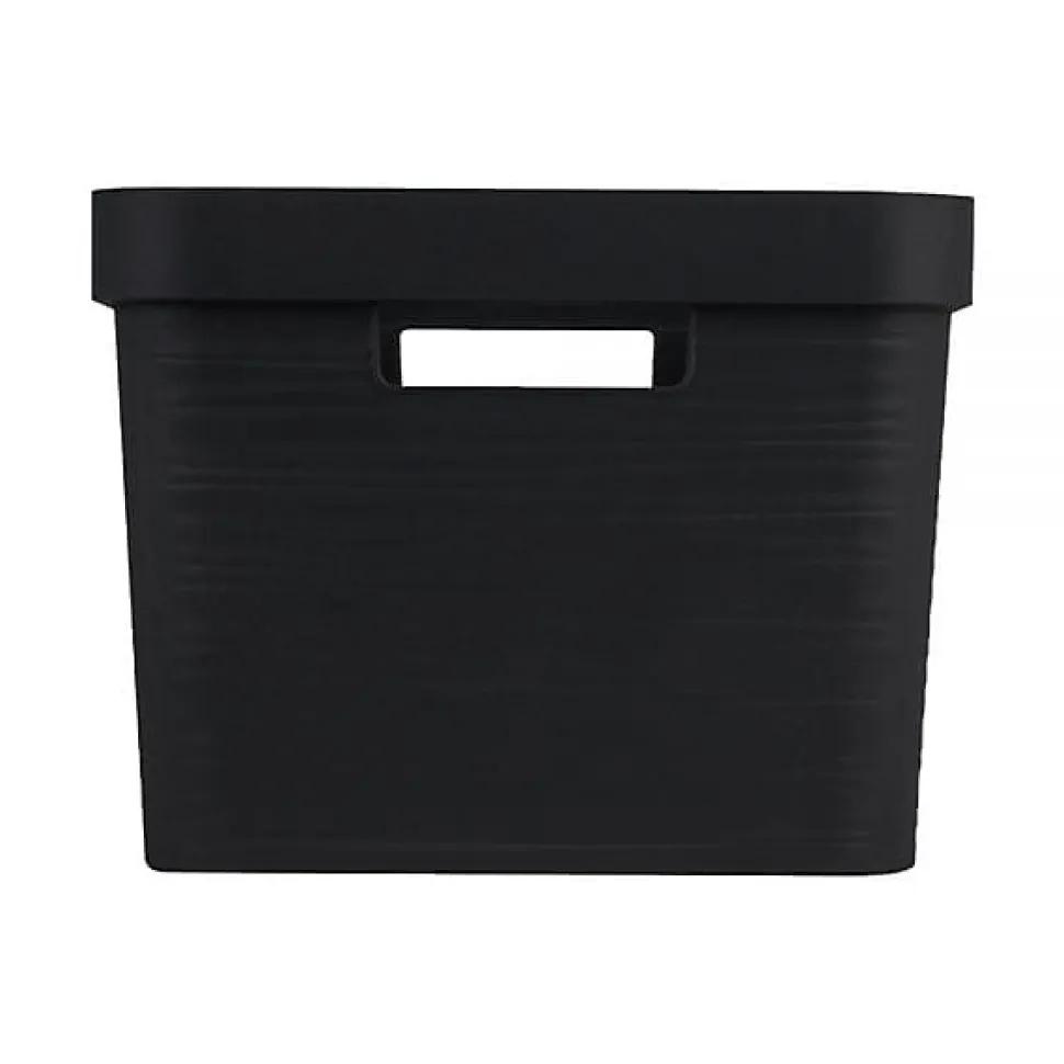 Bac de rangement moderne 18 litres EDA - Noir