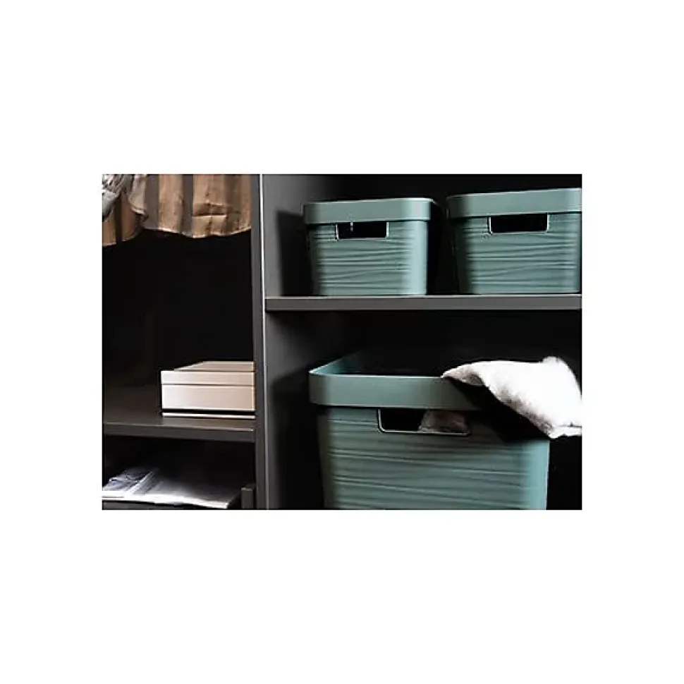 Bac de rangement moderne 18 litres EDA - Vert