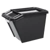 Bac de rangement noir 58 litres avec Couvercle Incliné
