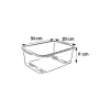 Bac de rangement solide Transparent 4,5 litres - Naturel
