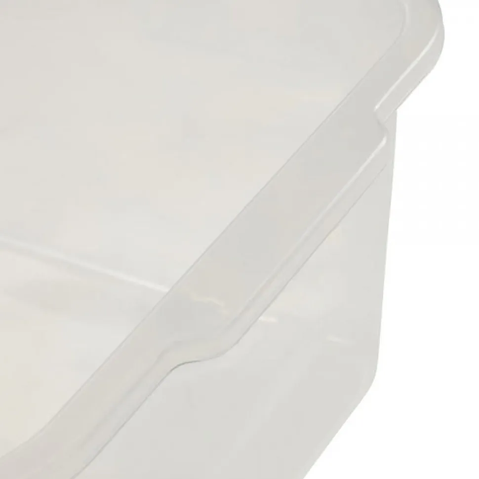 Bac de rangement solide Transparent 4,5 litres - Naturel