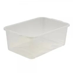 Bac de rangement Transparent empilable 2,8 litres - Naturel