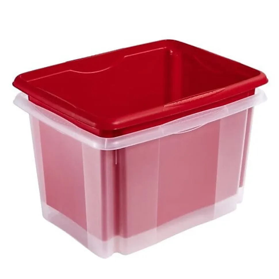 Bac de rangement transparent 30 litres emil Keeeper