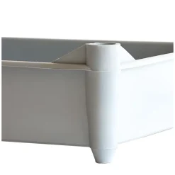Bac empilable avec 4 pieds 520 x 320 x 125 mm - 11 L - gris