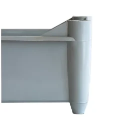 Bac empilable avec 4 pieds 520 x 320 x 125 mm - 11 L - gris