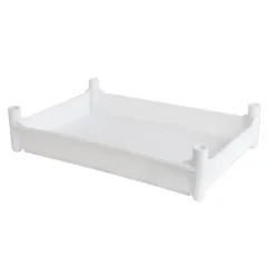 Bac empilable avec 4 pieds 540 x 360 x 120 mm - 10 L - blanc