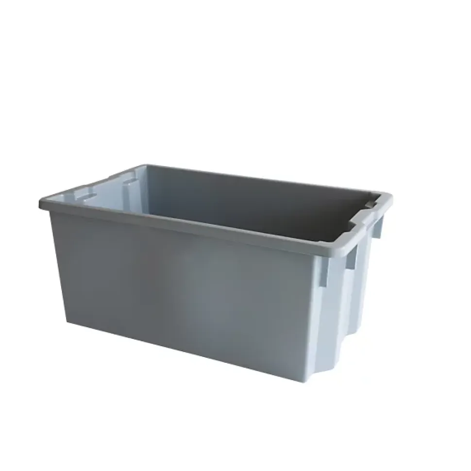 Bac empilable emboîtable 750 x 460 x 310 mm - 70 L - gris