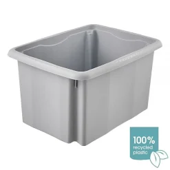 Bac empilable en Plastique Recyclé 15 litres - Gris