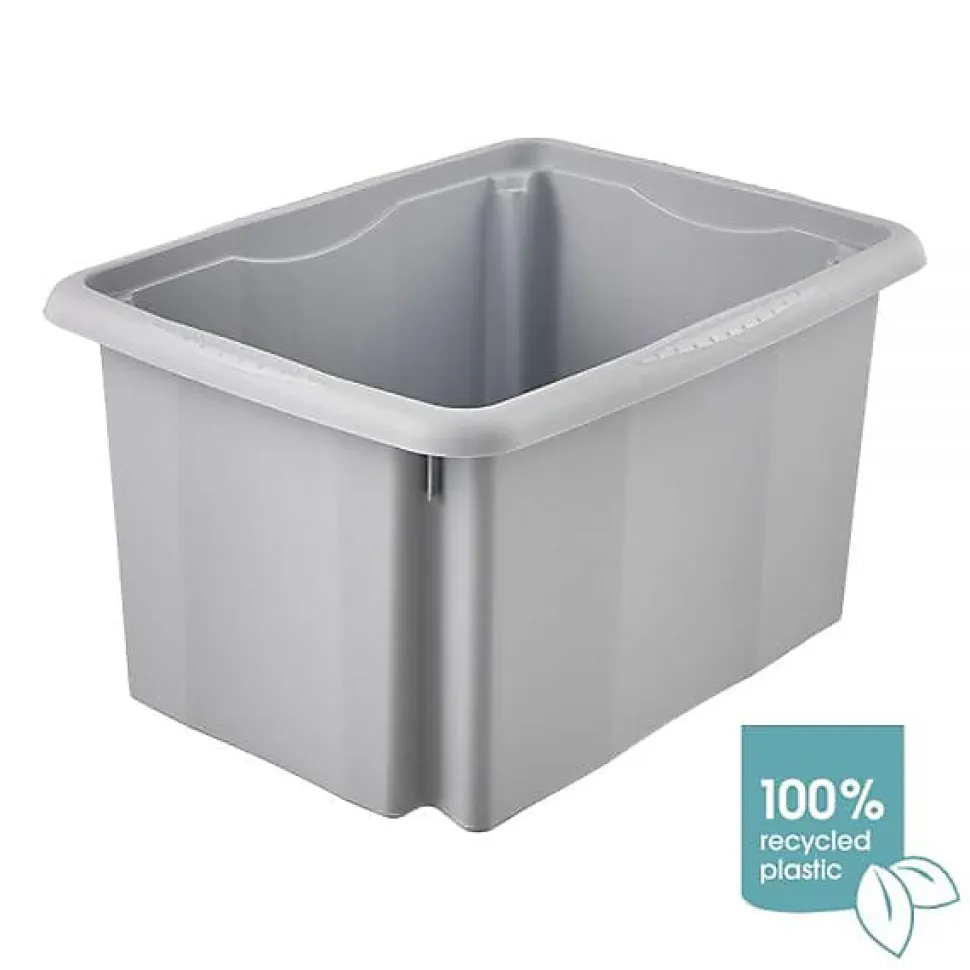Bac empilable en Plastique Recyclé 15 litres - Gris