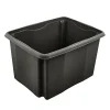 Bac empilable en plastique recyclé 30 litres - Noir