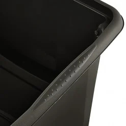 Bac empilable en plastique recyclé 30 litres - Noir