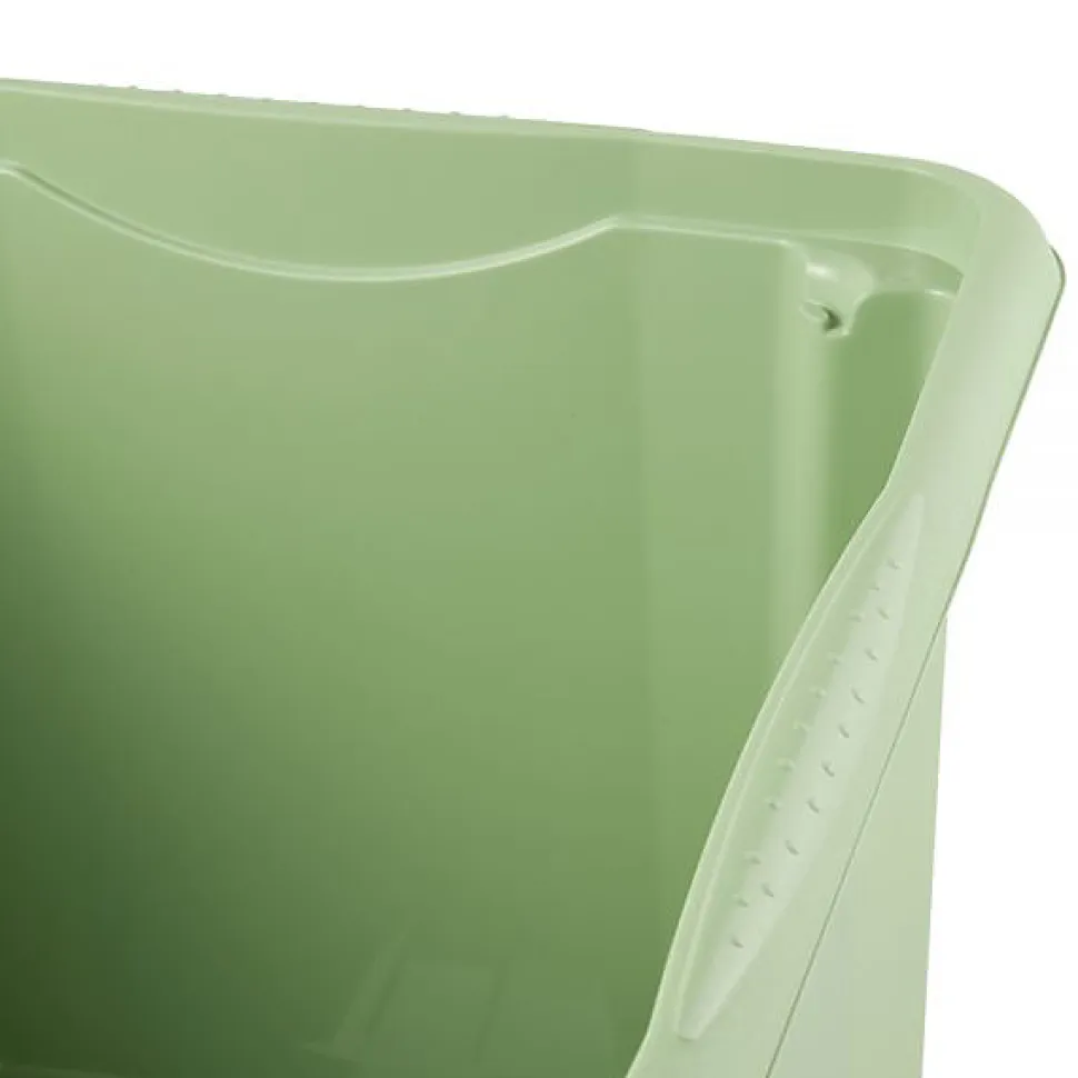 Bac empilable en plastique recyclé 30 litres - Vert