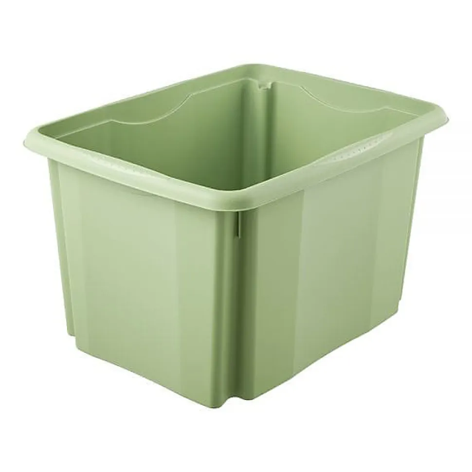 Bac empilable en plastique recyclé 30 litres - Vert