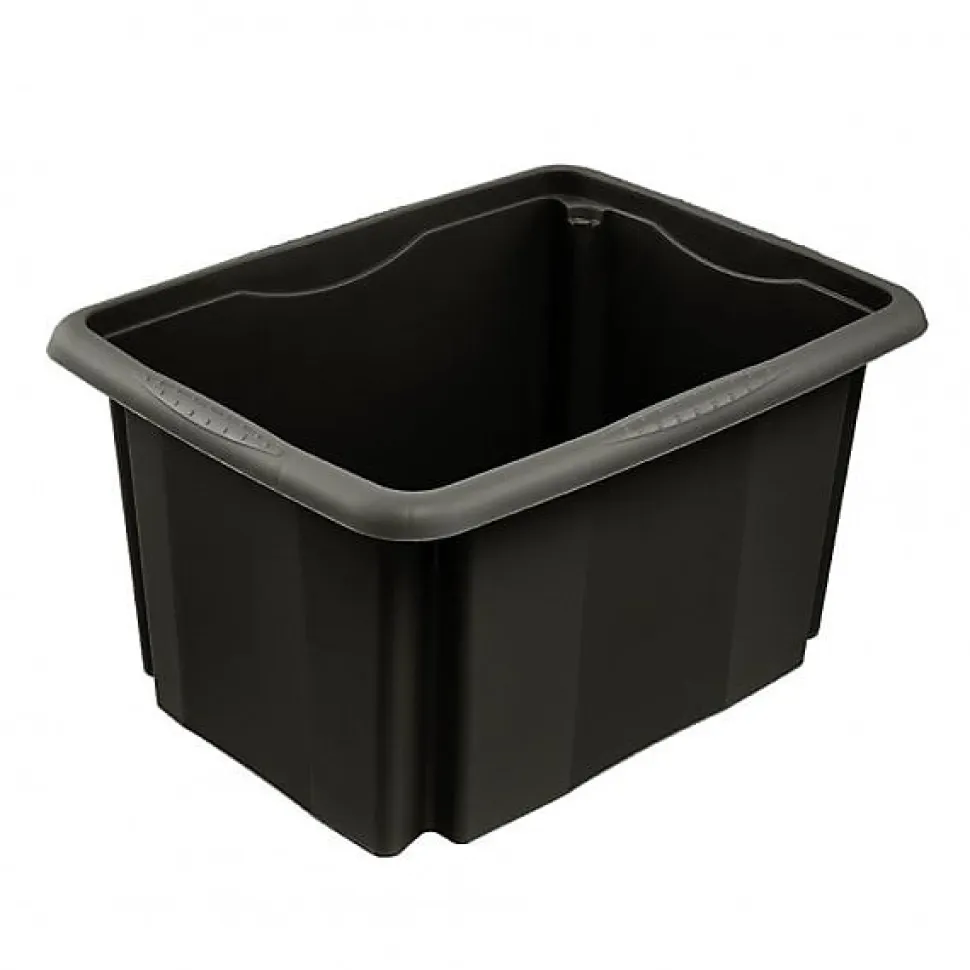 Bac empilable en Plastique Recyclé 15 litres - Noir