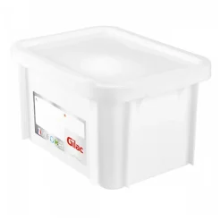 Bac HACCP 15 L rectangulaire + couvercle - blanc