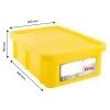 Bac HACCP 25 L rectangulaire + couvercle - jaune