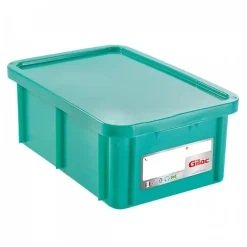 Bac HACCP 35 L rectangulaire + couvercle - vert