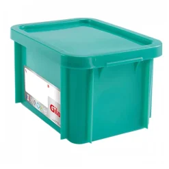 Bac HACCP 15 L rectangulaire + couvercle - vert