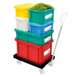 Bac HACCP 15 L rectangulaire + couvercle - vert