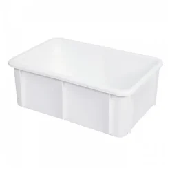 Bac Plastique Alimentaire 600x400x217 35 L blanc