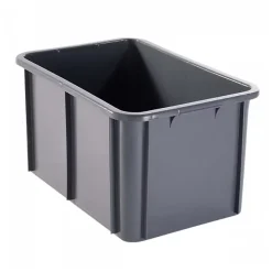 Bac Plastique Alimentaire 600x400x315 55 L gris