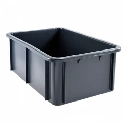 Bac Plastique Alimentaire 600x400x217 35 L gris