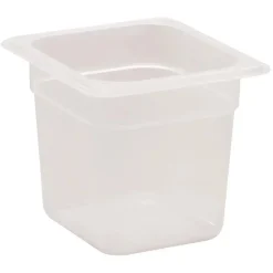 Bac Polypropylène GN 1/6 - 2 Profondeurs - Cambro - Blanc - l17.6- L0.1- P15- h16.2