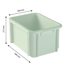 Bac renforcé 400 x 300 15 L - vert amande