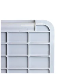 Bac renforcé empilable avec poignées 545 x 390 x 200 mm - 30 L - gris