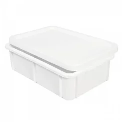 Bac renforcé rectangulaire 600x400x165 25 L blanc