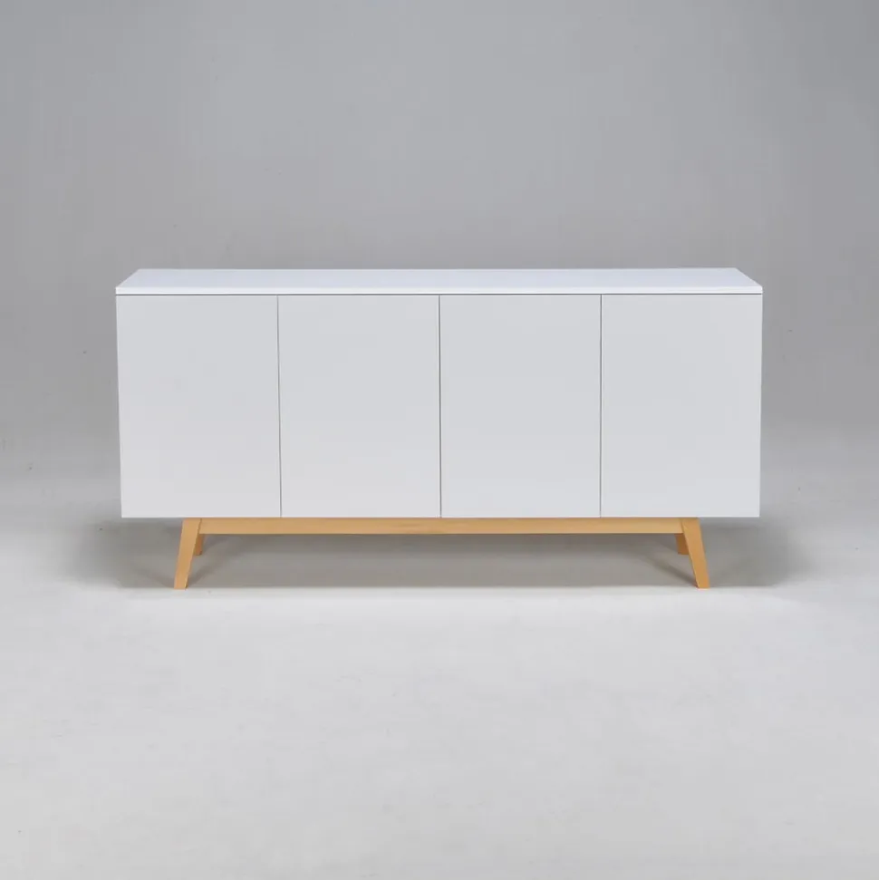 Bahut HOME 4 portes 2 tiroirs / Blanc