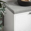 Banc à Chaussures avec 2 Abattants et Coussin Rembourré, FSR147-W, SoBuy