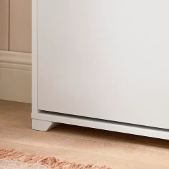 Banc à Chaussures avec Coussin Rembourré, 1 abattant et 2 Compartiments, FSR119-W, SoBuy