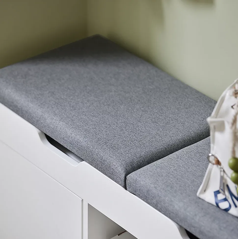 Banc à Chaussures Commode à Chaussures avec Coussin Rembourré, FSR96-W, SoBuy