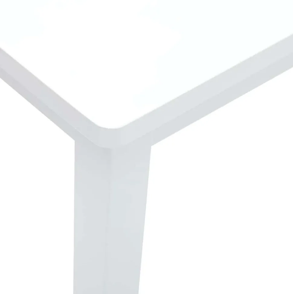 Banc 110 cm blanc bois massif caoutchouc vidaXL