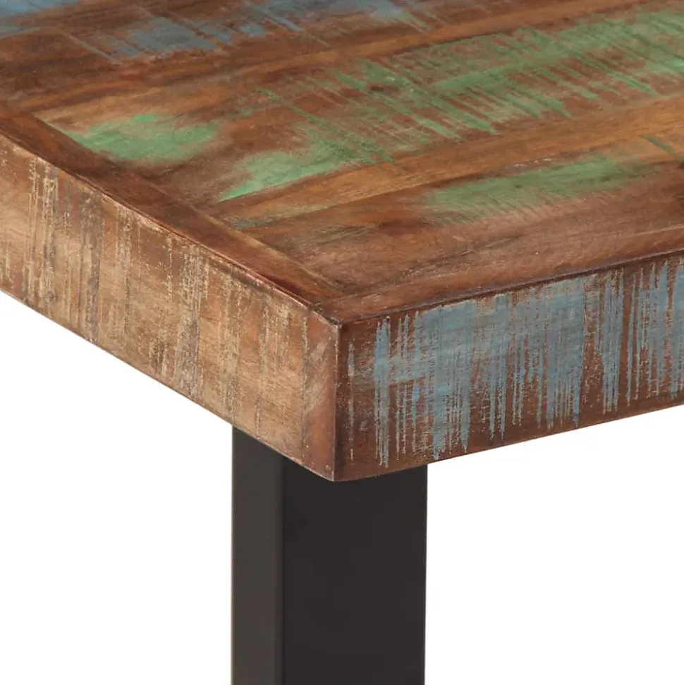Banc 160 cm bois de récupération massif et acier vidaXL