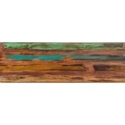 Banc 110 cm Bois de récupération solide et acier vidaXL