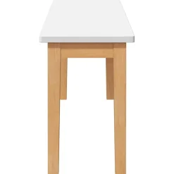 Banc 110 cm bois massif caoutchouc vidaXL