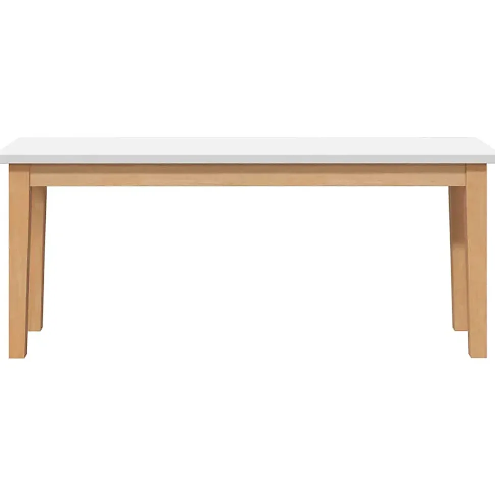 Banc 110 cm bois massif caoutchouc vidaXL