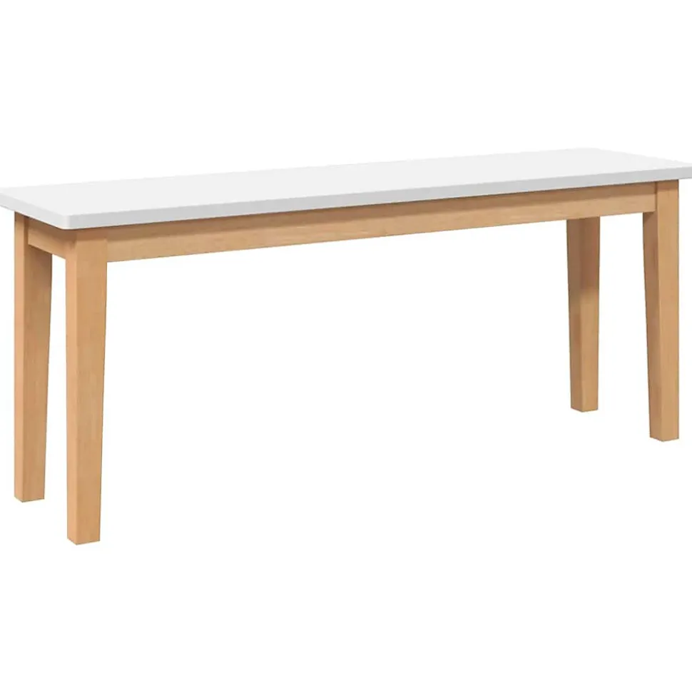 Banc 110 cm bois massif caoutchouc vidaXL