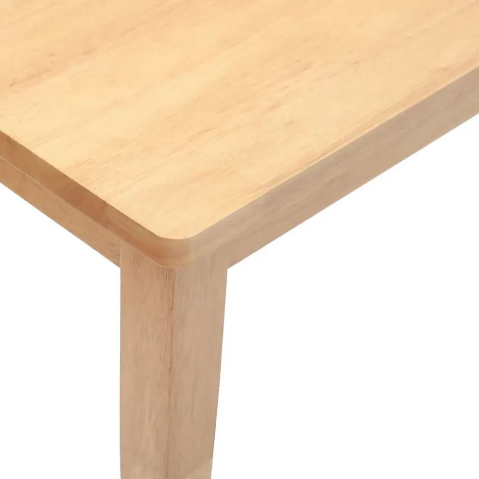Banc 90 cm bois massif caoutchouc vidaXL
